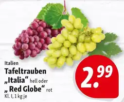 Nah & Frisch Tafeltrauben "Italia" oder "Red Globe" Angebot