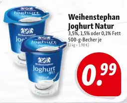 Nah & Frisch Weihenstephan Joghurt Natur Angebot