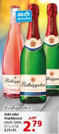Multi Markt Rotkäppchen Sekt oder Fruchtsecco Angebot