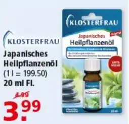 Multi Markt KLOSTERFRAU Japanisches Heilpflanzenöl Angebot