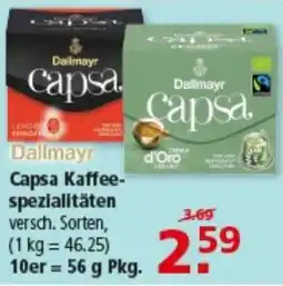 Multi Markt Dallmayr Capsa Kaffeespezialitäten Angebot
