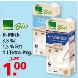 Multi Markt EDEKA Bio H-Vollmilch Angebot