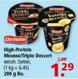Multi Markt Ehrmann High-Protein Mousse/Triple Dessert Angebot