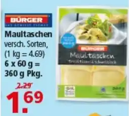Multi Markt BÜRGER Maultaschen Angebot