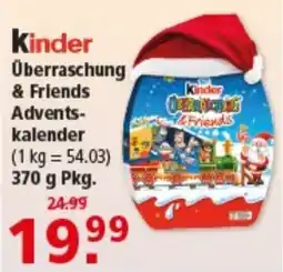 Multi Markt Kinder Überraschung & Friends Adventskalender Angebot