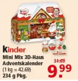Multi Markt Kinder Mini Mix 3D-Haus Adventskalender Angebot