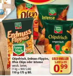 Multi Markt Chipsfrisch Erdnuss-Flippies Ofen Chips oder Intense Angebot