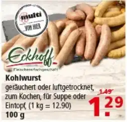 Multi Markt Eckhoff Kohlwurst Angebot