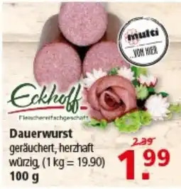 Multi Markt Eckhoff Dauerwurst Angebot