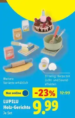 Lidl LUPILU Holz-Gerichte Angebot