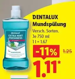 Lidl DENTALUX Mundspülung Angebot