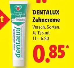 Lidl DENTALUX Zahncreme Angebot