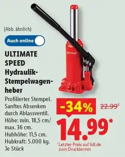 Lidl ULTIMATE SPEED Hydraulik-Stempelwagen-heber Angebot