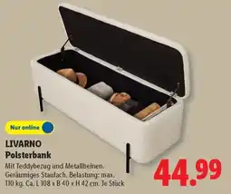 Lidl LIVARNO Polsterbank Angebot