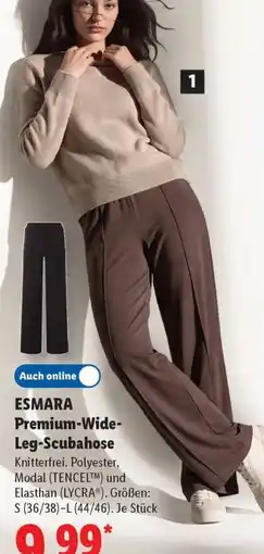Lidl ESMARA Premium-Wide-Leg-Scubahose Angebot