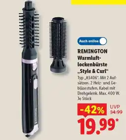 Lidl REMINGTON Warmluft-lockenbürste „Style & Curl“ Angebot