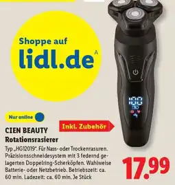 Lidl CIEN BEAUTY Rotationsrasierer Angebot