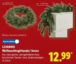 Lidl LIVARNO Weihnachtsgirlande/-kranz Angebot