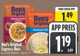 Edeka Scherer Ben's Original Express-Reis Angebot