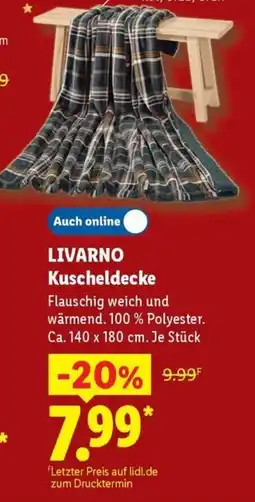 Lidl LIVARNO Kuscheldecke Angebot