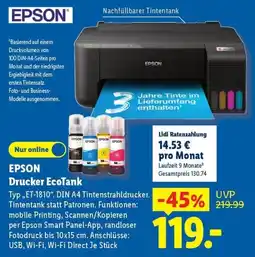 Lidl EPSON Drucker EcoTank Angebot