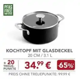 Edeka Scherer Kochtopf mit Glasdeckel Angebot