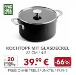 Edeka Scherer Kochtopf mit Glasdeckel Angebot