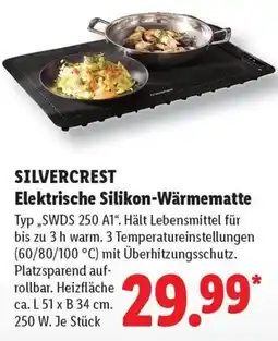 Lidl SILVERCREST Elektrische Silikon-Wärmematte Angebot