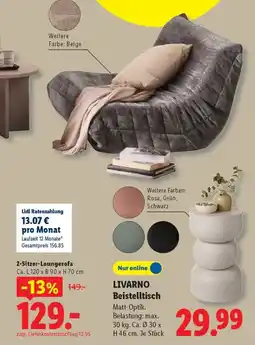 Lidl LIVARNO Beistelltisch Angebot
