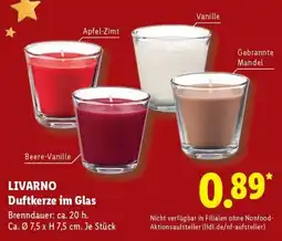 Lidl LIVARNO Duftkerze im Glas Angebot