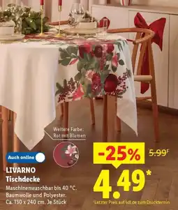 Lidl LIVARNO Tischdecke Angebot