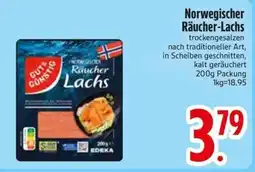 Edeka Scherer Gut & Günstig Norwegischer Räucher-Lachs Angebot