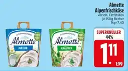Edeka Scherer Almette Alpenfrischkäse Angebot