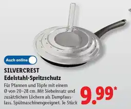 Lidl SILVERCREST Edelstahl-Spritzschutz Angebot