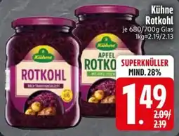 Edeka Scherer Kühne Rotkohl Angebot