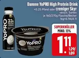 Edeka Scherer Danone YoPRO High Protein Drink Angebot