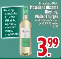 Edeka Scherer Moselland Akzente Riesling Angebot