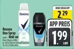 Edeka Scherer Rexona Deo-Spray oder -Roll-on Angebot