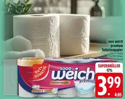 Edeka Scherer SOOO weich premium Toilettenpapier Angebot