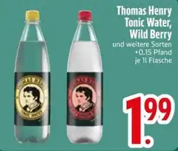 Edeka Scherer Thomas Henry Tonic Water, Wild Berry Angebot