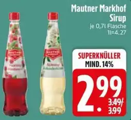 Edeka Scherer Mautner Markhof Sirup Angebot
