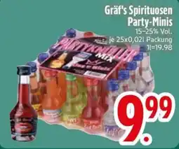 Edeka Scherer Gräf's Spirituosen Party-Minis Angebot