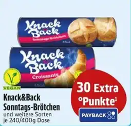 Edeka Scherer Knack&Back Sonntags-Brötchen Angebot