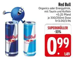 Edeka Scherer Red Bull Organics oder Energydrink Angebot