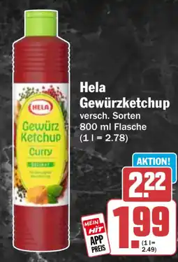 HIT Hela Gewürzketchup Curry Angebot