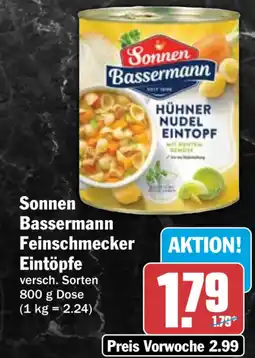 HIT Sonnen Bassermann Feinschmecker Eintöpfe Angebot