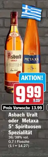 HIT Asbach Uralt oder Metaxa 5* Spirituosen Spezialität Angebot