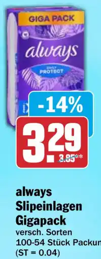 HIT always Slipeinlagen Gigapack Angebot