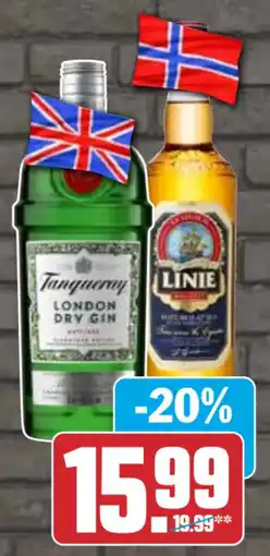 HIT Tanqueray London Dry Gin Angebot