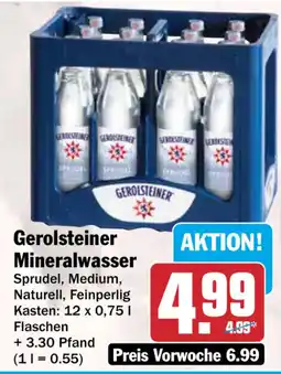HIT Gerolsteiner Mineralwasser Angebot